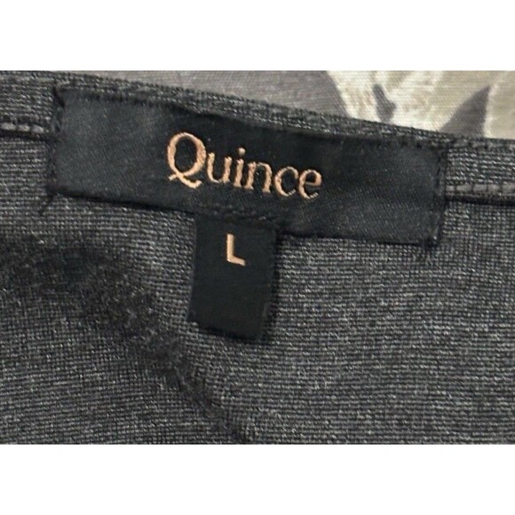 Quince Women Ultra-Stretch Ponte Cap Sleeve Dress Grey Sz L - Picture 9 of 13